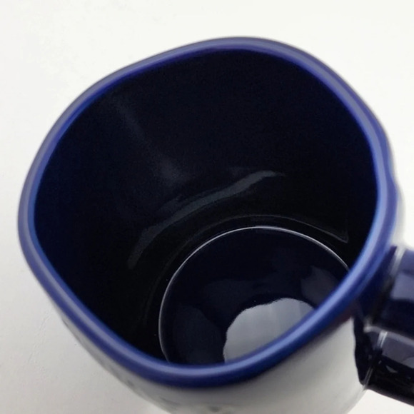 ⭐️2/ $50⭐️ Rae Dunn Artisan Coffee Mug Glossy  Blue Large Letters SUPER DAD - Picture 7 of 10